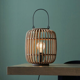Luminosa Lighting Luminosa Mathias Complete Table Lamp, Natural Bamboo, Plywood, Matt Black Paint - thumbnail 4