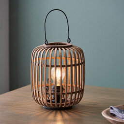 Luminosa Lighting Luminosa Mathias Complete Table Lamp, Natural Bamboo, Plywood, Matt Black Paint - thumbnail 2