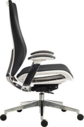 Teknik Quantum Luxury Mesh Executive Chair White Frame With Automatic Weight Tension Control And Brushed Aluminium Components - thumbnail 2