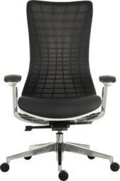 Teknik Quantum Luxury Mesh Executive Chair White Frame With Automatic Weight Tension Control And Brushed Aluminium Components