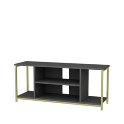 Decorotika Rinaldo Tv Stand Tv Unit For Tv's Up To 63 Inch Gold And Anthracite - thumbnail 4