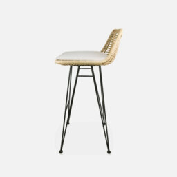 Sweeek - Pair Of Rattan Bar Stools 67Cm Cahya  Sand 42X48X90 Cm - thumbnail 2