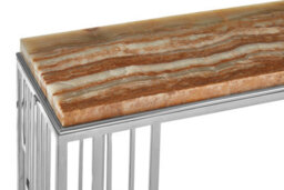 Orsina Relic Console Table With Onyx Stone Top - thumbnail 4
