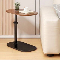 Adjustable C-Shaped Sofa Side End Table Coffee Laptop Table - thumbnail 3
