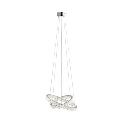 Pagazzi Lighting Pagazzi Ausilia Polished Chrome And Glass Ceiling Light - image 1