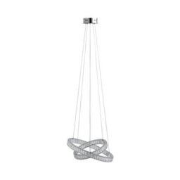 Pagazzi Lighting Pagazzi Ausilia Polished Chrome And Glass Ceiling Light - thumbnail 2