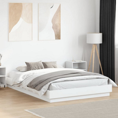 Berkfield Bed Frame Without Mattress White 150X200 Cm King Size - image 1