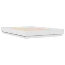 Berkfield Bed Frame Without Mattress White 150X200 Cm King Size - thumbnail 3