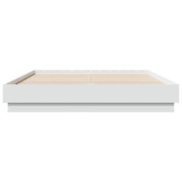 Berkfield Bed Frame Without Mattress White 150X200 Cm King Size - thumbnail 4