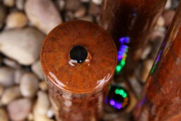 Primrose Corten Steel Rust Effect 3 Tiered Tubes Outdoor Garden Water Feature With Led Lights 137Cm - thumbnail 4