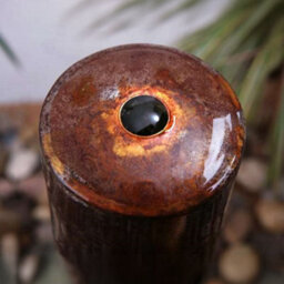 Primrose Corten Steel Rust Effect 3 Tiered Tubes Outdoor Garden Water Feature With Led Lights 137Cm - thumbnail 5