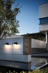 Luminosa Lighting Luminosa Isola Outdoor Wall Lantern Black 3000K Warm White Ip54 - thumbnail 2
