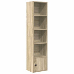 Vidaxl Bookcase Sonoma Oak 31X24X127 Cm Engineered Wood - thumbnail 2