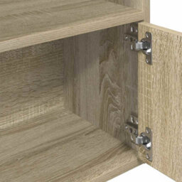 Vidaxl Bookcase Sonoma Oak 31X24X127 Cm Engineered Wood - thumbnail 8