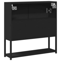 Berkfield Bathroom Mirror Cabinet Black 60X16X60 Cm Engineered Wood - thumbnail 8