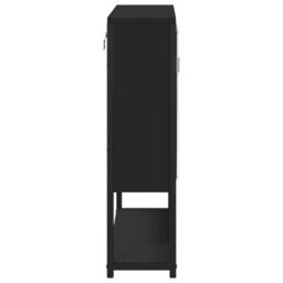 Berkfield Bathroom Mirror Cabinet Black 60X16X60 Cm Engineered Wood - thumbnail 7