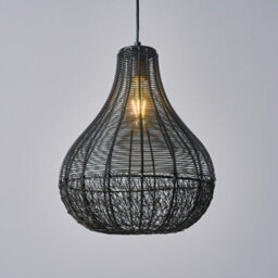 Valuelights Torin Matt Black Ceiling Light Pendant - thumbnail 3
