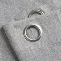 Luxury Living Linen Look Eyelet Ring Top Blackout Curtains Slate - thumbnail 3