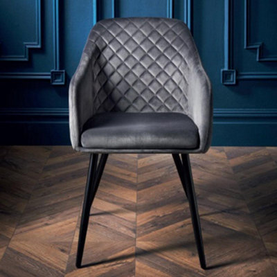 Spot On Dealz Accent Chair Velvet Dining Chairs Small Side Occasional Armchair Lounge Bedroom Chairs - image 1