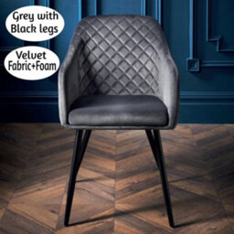 Spot On Dealz Accent Chair Velvet Dining Chairs Small Side Occasional Armchair Lounge Bedroom Chairs  - thumbnail 4