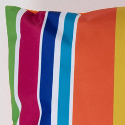 icon Indoor And Outdoor Waterproof Filled Cushion Set Of 4 Technicolour Stripe - thumbnail 5