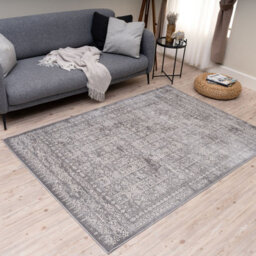 The Rugs Montana Grey Cream Oriental Area Rug And Runner Soft Durable Pet Friendly Easy To Clean Living Room Bedroom 3716Gc - thumbnail 2