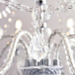 Luminosa Lighting Luminosa Clarence 8 Light Chandelier Acrylic & Chrome Finish, E14 - thumbnail 5