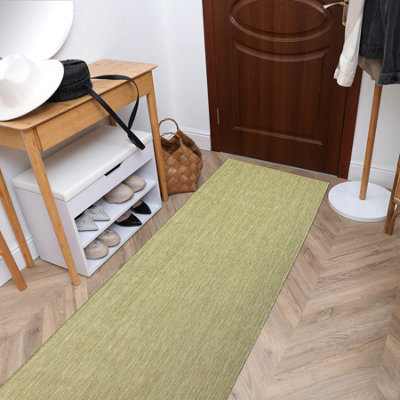 RugsX Carpet, Runner Sisal Sion A5165A Melange Flat Woven Green 60X200 Cm - image 1