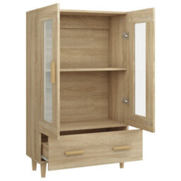 Berkfield Practical Highboard Sonoma Oak 70X31X115 Cm Engineered Wood - thumbnail 6