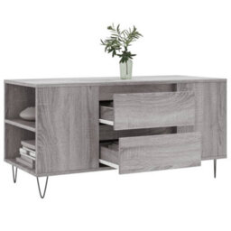 Berkfield Modern Coffee Table Grey Sonoma 102X44.5X50 Cm Engineered Wood - thumbnail 4
