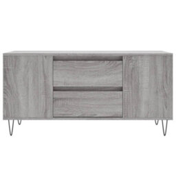 Berkfield Modern Coffee Table Grey Sonoma 102X44.5X50 Cm Engineered Wood - thumbnail 5