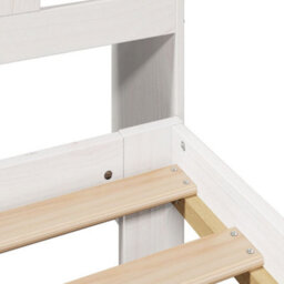 Berkfield Bookcase Bed Without Mattress White 140X200 Cm Solid Wood Pine - thumbnail 9