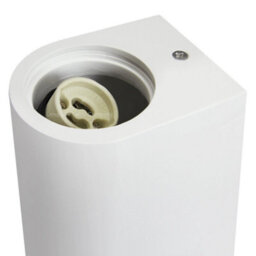 Long Life Lamps Company Modern White Ceramic Up & Down Contemporary Indoor Wall Light Lamp M0046 - thumbnail 4