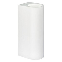Long Life Lamps Company Modern White Ceramic Up & Down Contemporary Indoor Wall Light Lamp M0046 - thumbnail 1