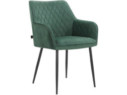 Elvira Dining Chair In Velvet Green 2 Pack - thumbnail 5