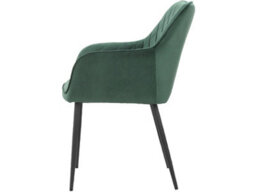 Elvira Dining Chair In Velvet Green 2 Pack - thumbnail 4