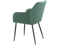 Elvira Dining Chair In Velvet Green 2 Pack - thumbnail 7