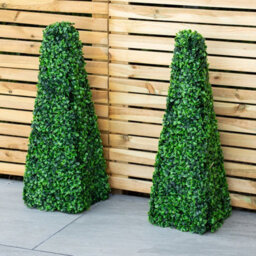 Woodside Topiary Obelisk Leaf Effect, Green 2Ft Indoor Outdoor Decor (Pack Of 2) - thumbnail 6