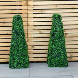 Woodside Topiary Obelisk Leaf Effect, Green 2Ft Indoor Outdoor Decor (Pack Of 2) - thumbnail 5