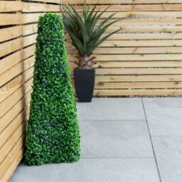 Woodside Topiary Obelisk Leaf Effect, Green 2Ft Indoor Outdoor Decor (Pack Of 2) - thumbnail 7