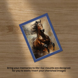 Ak Frames 70X50Cm Blue Picture Mounts To Fit 60X40Cm Aperture Size - Mount Board Only (No Frame Included) - thumbnail 5
