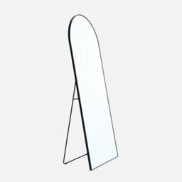 Sweeek - Aluminium Floor Mirror Justin Black 80X2.8X200Cm - thumbnail 1