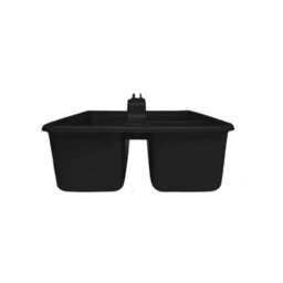 Graphite Medium Cleaning Caddy Plastic Basket Tote Tidy Tray Handle Carry All Organiser - thumbnail 4