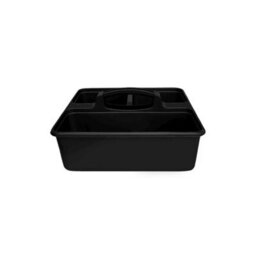 Graphite Medium Cleaning Caddy Plastic Basket Tote Tidy Tray Handle Carry All Organiser - thumbnail 2