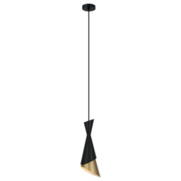 Luminosa Lighting Luminosa Modern Hanging Pendant Black, Gold 1 Light , E27 - thumbnail 2