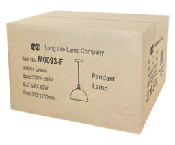 Long Life Lamps Company Large Vintage Ceiling Pendant Light Metal Cream Finish Lamp Shade M0093 - thumbnail 9