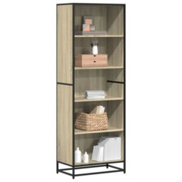 Berkfield Bookcase Sonoma Oak 60X35X170.5 Cm Engineered Wood - thumbnail 1