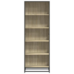 Berkfield Bookcase Sonoma Oak 60X35X170.5 Cm Engineered Wood - thumbnail 4