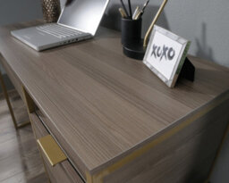 Teknik Lux Desk Retro Style Home Office Desk In Diamond Ash Effect - thumbnail 4