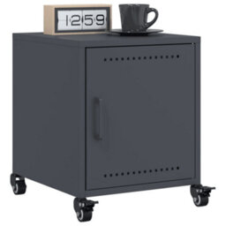 Berkfield Bedside Cabinets 2 Pcs Anthracite 36X39X43.5 Cm Steel - thumbnail 4